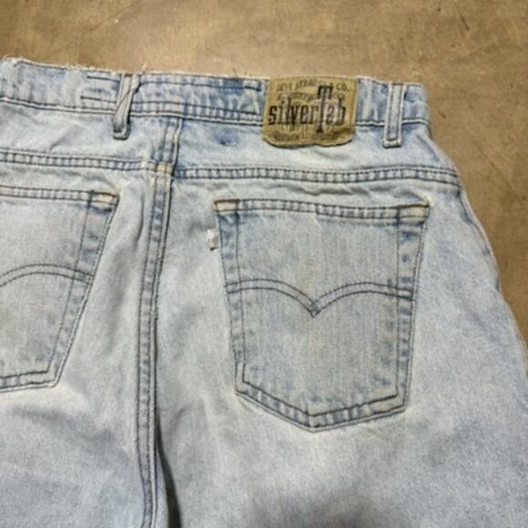 Vintage 90s Levi’s Silver Tab Purple Label Baggy Jeans 30x31 Medium Silvertab - Picture 11 of 12